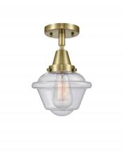 Innovations Lighting 447-1C-AB-G534-LED - Oxford - 1 Light - 8 inch - Antique Brass - Flush Mount