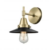 Innovations Lighting 447-1W-AB-M6-BK-LED - Railroad - 1 Light - 8 inch - Antique Brass - Sconce