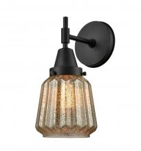 Innovations Lighting 447-1W-BK-G146 - Chatham - 1 Light - 7 inch - Matte Black - Sconce