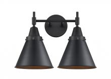 Innovations Lighting 447-2W-BK-M13-BK-LED - Appalachian - 2 Light - 17 inch - Matte Black - Bath Vanity Light