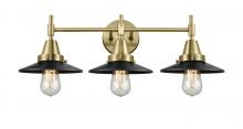 Innovations Lighting 447-3W-AB-M6-BK-LED - Railroad - 3 Light - 26 inch - Antique Brass - Bath Vanity Light