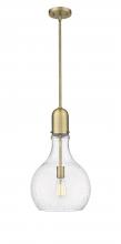 Innovations Lighting 492-1S-BB-G584-12 - Amherst - 1 Light - 12 inch - Brushed Brass - Stem hung - Mini Pendant