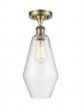 Innovations Lighting 516-1C-AB-G654-7-LED - Cindyrella - 1 Light - 7 inch - Antique Brass - Semi-Flush Mount