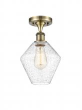 Innovations Lighting 516-1C-AB-G654-8-LED - Cindyrella - 1 Light - 8 inch - Antique Brass - Semi-Flush Mount