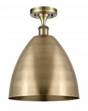 Innovations Lighting 516-1C-AB-MBD-12-AB-LED - Bristol - 1 Light - 12 inch - Antique Brass - Semi-Flush Mount