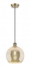 Innovations Lighting 516-1P-AB-G128-10 - Athens - 1 Light - 10 inch - Antique Brass - Cord hung - Mini Pendant