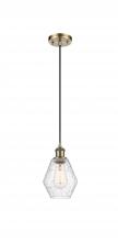 Innovations Lighting 516-1P-AB-G654-6 - Cindyrella - 1 Light - 6 inch - Antique Brass - Cord hung - Mini Pendant