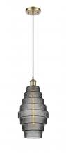 Innovations Lighting 516-1P-AB-G673-8 - Cascade - 1 Light - 8 inch - Antique Brass - Cord hung - Mini Pendant