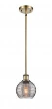 Innovations Lighting 516-1S-AB-G1213-6SM - Athens Deco Swirl - 1 Light - 6 inch - Antique Brass - Mini Pendant