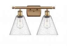 Innovations Lighting 516-2W-BB-GBC-84-LED - Berkshire - 2 Light - 18 inch - Brushed Brass - Bath Vanity Light