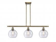 Innovations Lighting 516-3I-AB-G124-8-LED - Athens - 3 Light - 36 inch - Antique Brass - Cord hung - Island Light