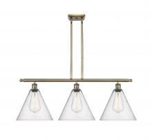 Innovations Lighting 516-3I-AB-GBC-124-LED - Berkshire - 3 Light - 39 inch - Antique Brass - Cord hung - Island Light