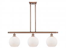 Innovations Lighting 516-3I-AC-G121 - Athens - 3 Light - 36 inch - Antique Copper - Cord hung - Island Light