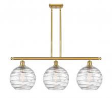 Innovations Lighting 516-3I-SG-G1213-10-LED - Athens Deco Swirl - 3 Light - 37 inch - Satin Gold - Cord hung - Island Light