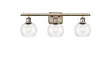 Innovations Lighting 516-3W-AB-G122-6-LED - Athens - 3 Light - 26 inch - Antique Brass - Bath Vanity Light