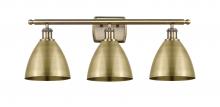 Innovations Lighting 516-3W-AB-MBD-75-AB-LED - Bristol - 3 Light - 28 inch - Antique Brass - Bath Vanity Light