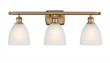 Innovations Lighting 516-3W-BB-G381-LED - Castile - 3 Light - 26 inch - Brushed Brass - Bath Vanity Light