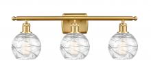 Innovations Lighting 516-3W-SG-G1213-6-LED - Athens Deco Swirl - 3 Light - 26 inch - Satin Gold - Bath Vanity Light