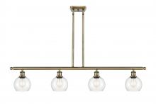 Innovations Lighting 516-4I-AB-G122-6-LED - Athens - 4 Light - 48 inch - Antique Brass - Cord hung - Island Light