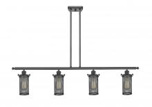 Innovations Lighting 516-4I-BK-CE219-LED - Bleecker - 4 Light - 48 inch - Matte Black - Cord hung - Island Light