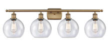 Innovations Lighting 516-4W-BB-G124-8-LED - Athens - 4 Light - 38 inch - Brushed Brass - Bath Vanity Light