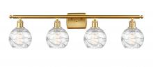 Innovations Lighting 516-4W-SG-G1213-6-LED - Athens Deco Swirl - 4 Light - 36 inch - Satin Gold - Bath Vanity Light