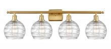 Innovations Lighting 516-4W-SG-G1213-8-LED - Athens Deco Swirl - 4 Light - 38 inch - Satin Gold - Bath Vanity Light