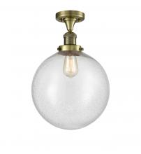 Innovations Lighting 517-1CH-AB-G204-12 - Beacon - 1 Light - 12 inch - Antique Brass - Semi-Flush Mount