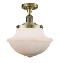 Innovations Lighting 517-1CH-AB-G541 - Oxford - 1 Light - 12 inch - Antique Brass - Semi-Flush Mount