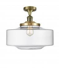 Innovations Lighting 517-1CH-AB-G692-16-LED - Bridgeton - 1 Light - 12 inch - Antique Brass - Semi-Flush Mount