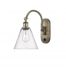 Innovations Lighting 518-1W-AB-GBC-84-LED - Berkshire - 1 Light - 8 inch - Antique Brass - Sconce