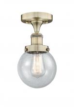 Innovations Lighting 616-1F-AB-G204-6 - Beacon - 1 Light - 6 inch - Antique Brass - Semi-Flush Mount