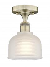 Innovations Lighting 616-1F-AB-G411 - Dayton - 1 Light - 6 inch - Antique Brass - Flush Mount