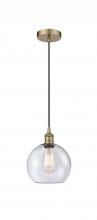 Innovations Lighting 616-1P-AB-G124-8-LED - Athens - 1 Light - 8 inch - Antique Brass - Cord hung - Mini Pendant