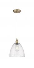 Innovations Lighting 616-1P-AB-GBD-94-LED - Bristol - 1 Light - 9 inch - Antique Brass - Cord hung - Mini Pendant