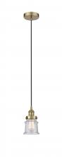 Innovations Lighting 616-1PH-AB-G184S-LED - Canton - 1 Light - 5 inch - Antique Brass - Cord hung - Mini Pendant