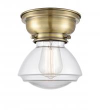 Innovations Lighting 623-1F-AB-G322-LED - Olean - 1 Light - 7 inch - Antique Brass - Flush Mount