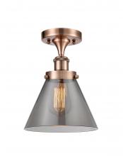 Innovations Lighting 916-1C-AC-G43 - Cone - 1 Light - 8 inch - Antique Copper - Semi-Flush Mount