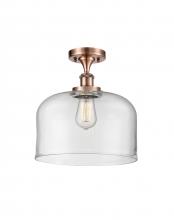 Innovations Lighting 916-1C-AC-G72-L-LED - Bell - 1 Light - 12 inch - Antique Copper - Semi-Flush Mount