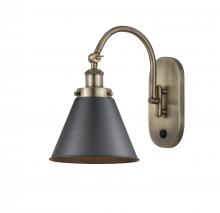 Innovations Lighting 918-1W-AB-M13-BK-LED - Appalachian - 1 Light - 8 inch - Antique Brass - Sconce