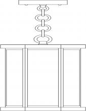 Arroyo Craftsman LYH-7RM-AC - 7" Lyon Pendant