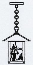 Arroyo Craftsman TRH-9MNGW-AB - 9" timber ridge pendant with mountain filigree