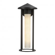 Alora Lighting EW526318BKGO - Tenko 18-in Black/Glossy Opal Glass 1 Light Exterior Wall