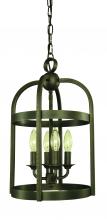 Framburg 5644 IRON - 4-Light Iron Heidelberg Mini Chandelier