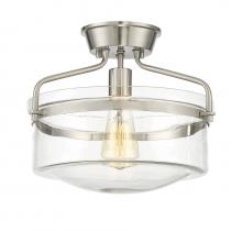 Savoy House Meridian M60011BN - 1-Light Ceiling Light in Brushed Nickel