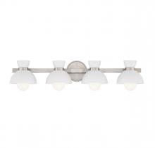 Savoy House Meridian M80076BN - 4-Light Bathroom Vanity Light in Brushed Nickel