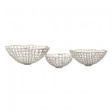 ELK Home H0807-9794/S3 - Shore Weave Basket - Set of 3 Nickel