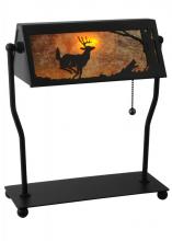 Meyda White 113076 - 12.5"H Deer on the Loose Banker's Lamp