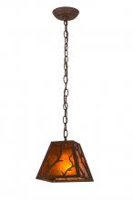 Meyda White 115336 - 8"Sq Branches Pendant