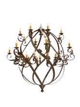 Meyda White 118183 - 96" Wide Caliope 25 Light Chandelier